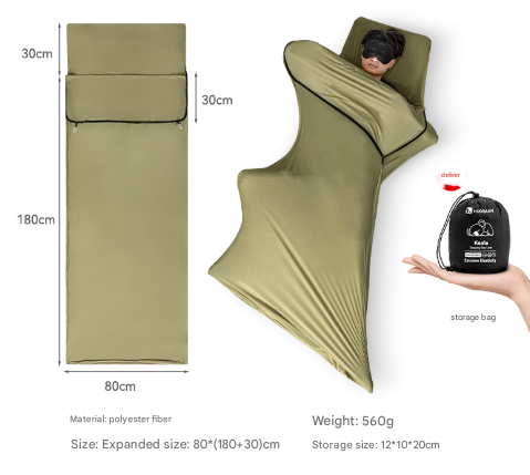Green Ultra-Stretch Sleeping Bag Liner