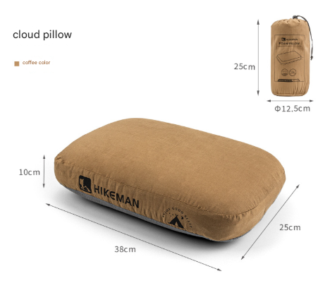 Coffee Reversible Memory Foam Travel Pillow