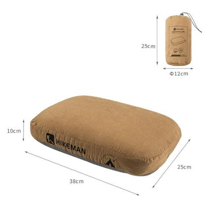 Coffee Reversible Memory Foam Travel Pillow - All-Season Comfort Neck Support for Deep Sleep & Portability
