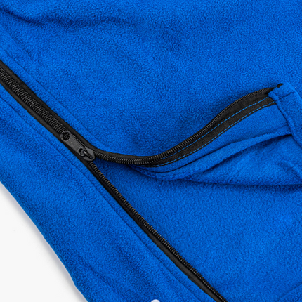 Blue Versatile Double-Sided Fleece Bag Liner - Lightweight & Portable Travel Blanket for Camping & Outdoors