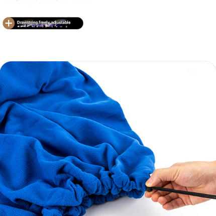 Dark Grey Versatile Double-Sided Fleece Bag Liner - Lightweight & Portable Travel Blanket for Camping & Outdoors