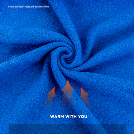 Dark Blue Versatile Double-Sided Fleece Bag Liner - Lightweight & Portable Travel Blanket for Camping & Outdoors