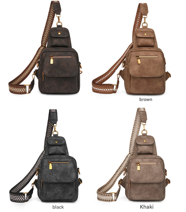 Green Stylish PU Leather Sling Crossbody Bag for Women – product detail