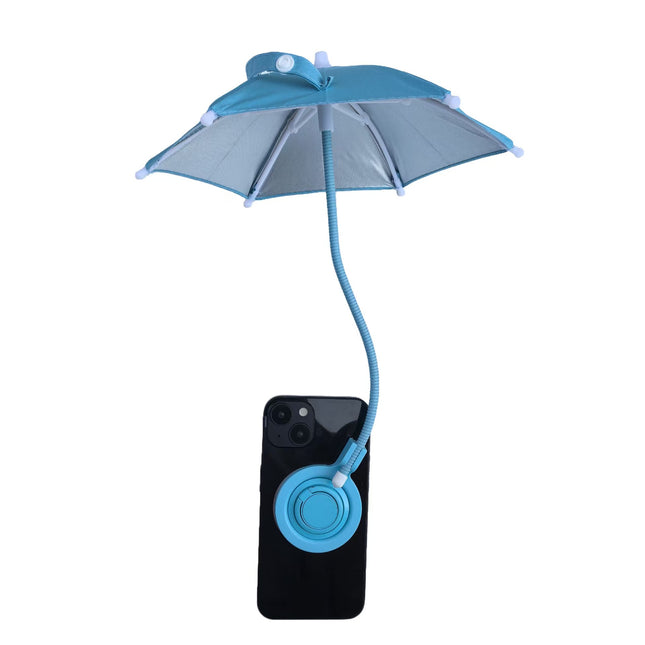 Blue Magnetic Phone Umbrella Sun Shade