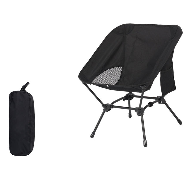 Black Lightweight Portable Camping Chair