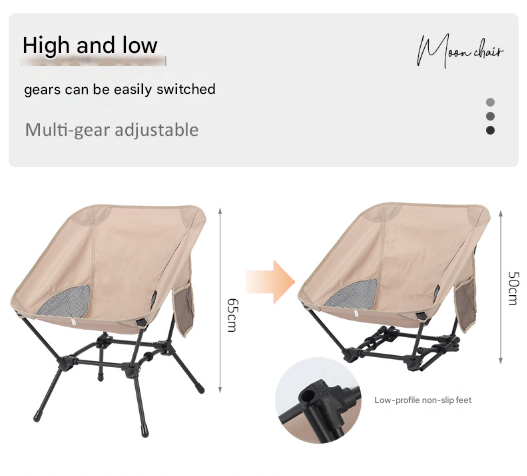 Black Lightweight Portable Camping Chair – product detail