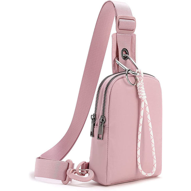Pink Compact Waterproof Sling Bag