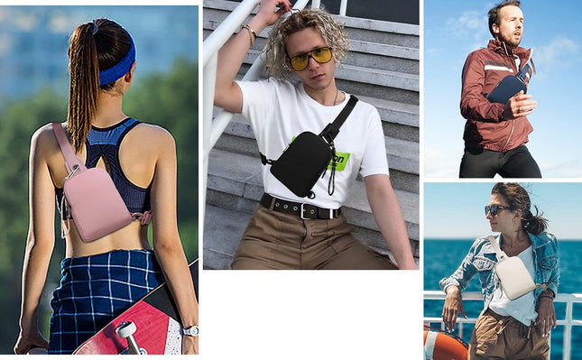 Pink Compact Waterproof Sling Bag – product detail