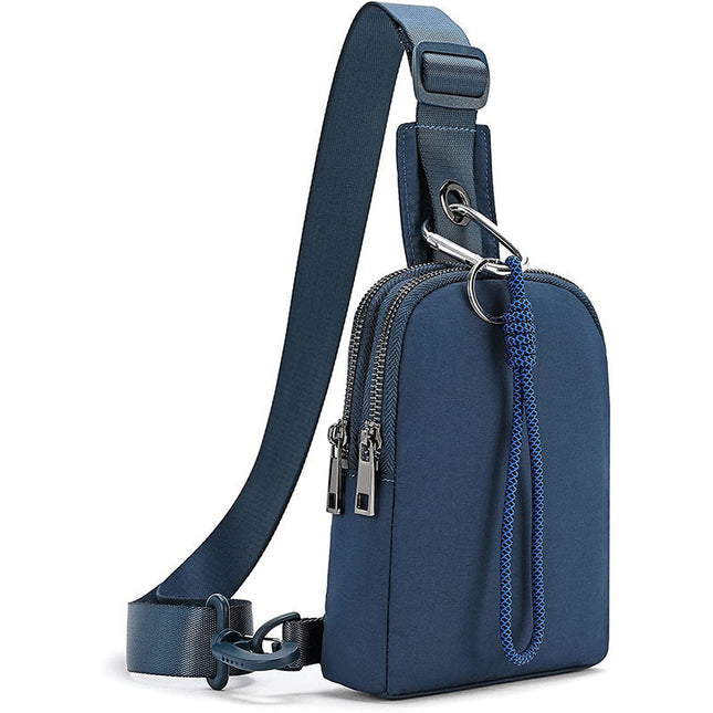 Dark Blue Compact Waterproof Sling Bag