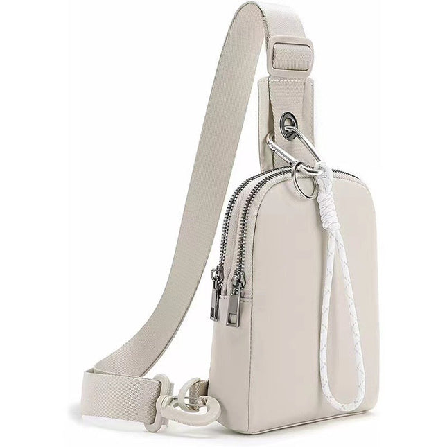 Beige Compact Waterproof Sling Bag