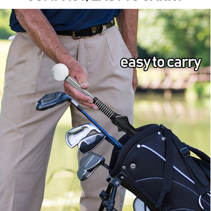 Red Pro Golf Swing Trainer - Extendable with Audible Click & Corrective Grip Aid