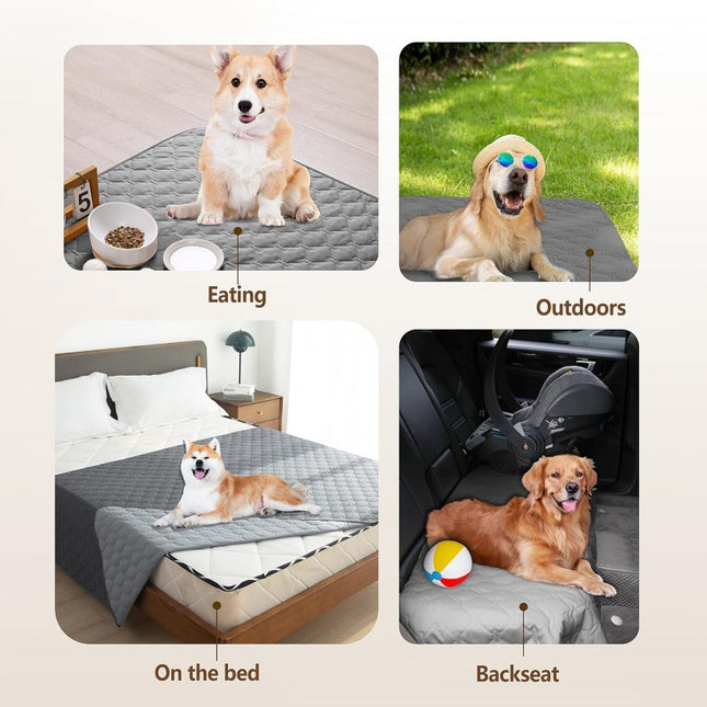 Grey 2-Sided Waterproof Pet Sofa Cover – product detail