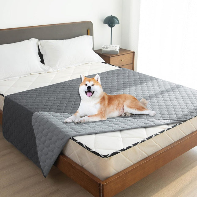 Grey 2-Sided Waterproof Pet Sofa Cover