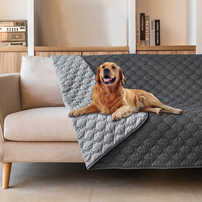 Grey 2-Sided Waterproof Pet Sofa Cover – product detail