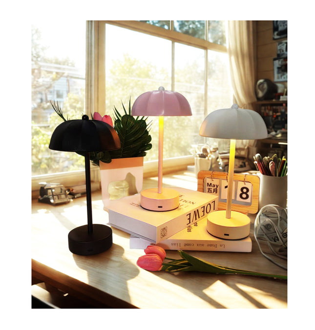 Black Chic Mushroom LED Table Lamp – product detail