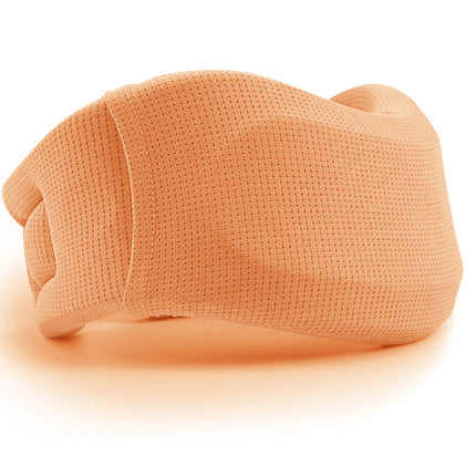 Size M Orange Ergonomic Neck Support Brace - Soft Cervical Collar for Posture Correction and Pain Relief