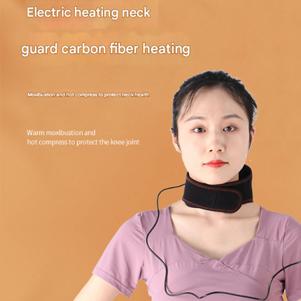 Light Grey Heated Vibrating Neck Wrap - USB Powered Massager for Soothing Pain Relief with 3 Heat & 3 Vibration Modes
