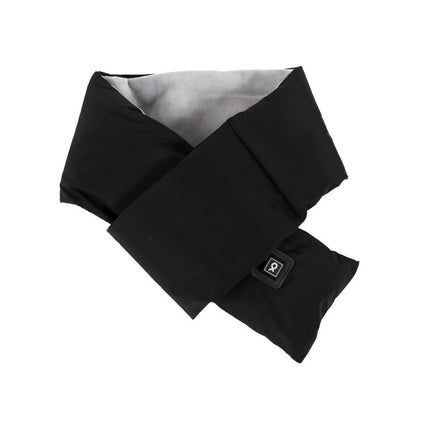 Black USB Electric Heated Scarf - Portable Puffer Neck Warmer with 3-Level Heat Control for Winter