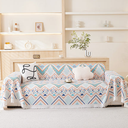 Nordic-Style Full-Cover Sofa Blanket - 180 x 230 cm Minimalist, Stain-Resistant, All-Season Two-Seater Sofa Protector