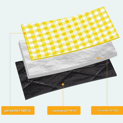 Small Dinosaur Thick Waterproof Foldable Picnic Mat - 150x200cm for Camping & Beach