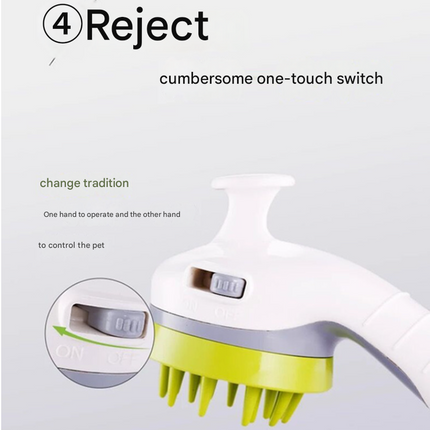 White Ultimate Pet Bathing Showerhead - Dog-Friendly Pressure-Boost Spray with Foamer