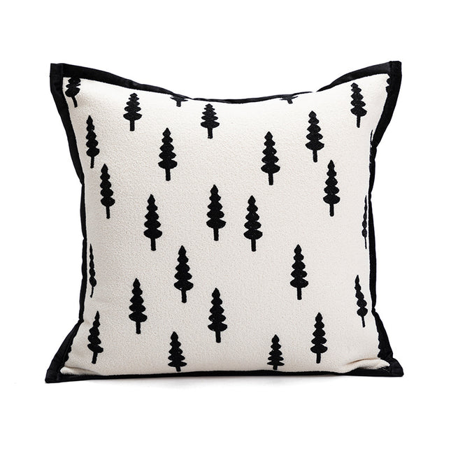 45 45cm Trees Triangle Elegant Two-Piece INS-Style Jacquard Pillow Covers