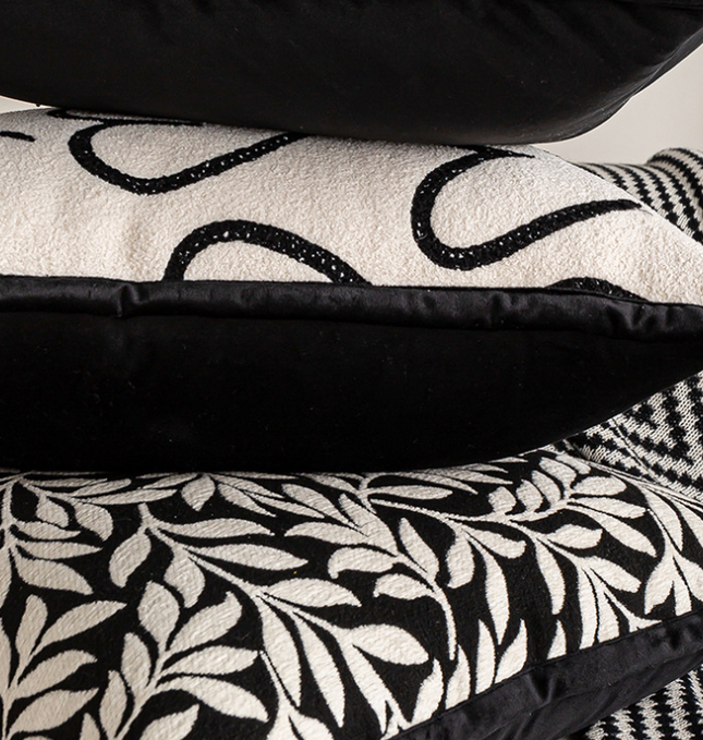 45 45cm Umbrella Pattern Elegant Two-Piece INS-Style Jacquard Pillow Covers – product detail