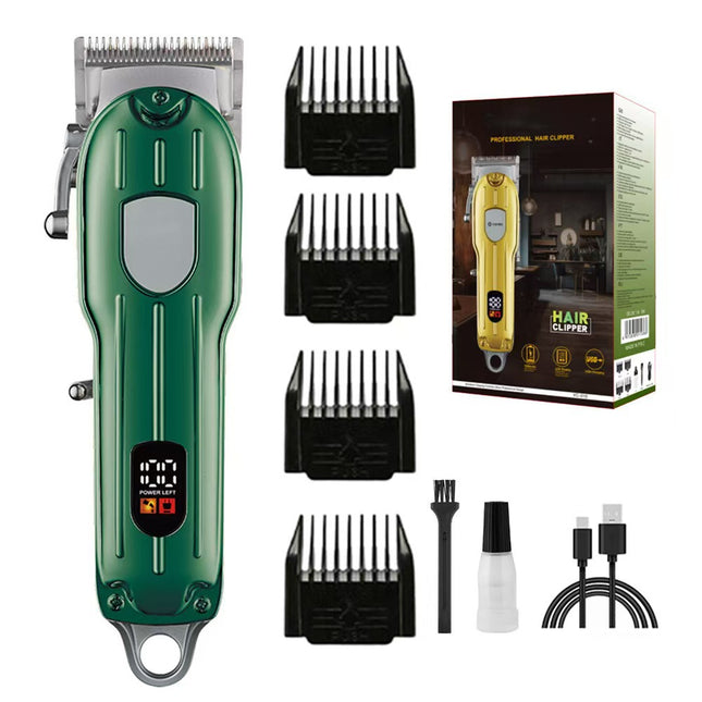 Green Professional Electric Hair Clipper