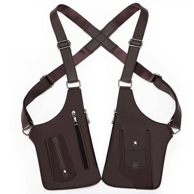 Brown Tactical Underarm Shoulder Holster Bag