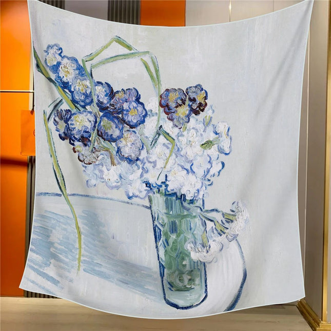 Carnations Elegant Artistry Shawl