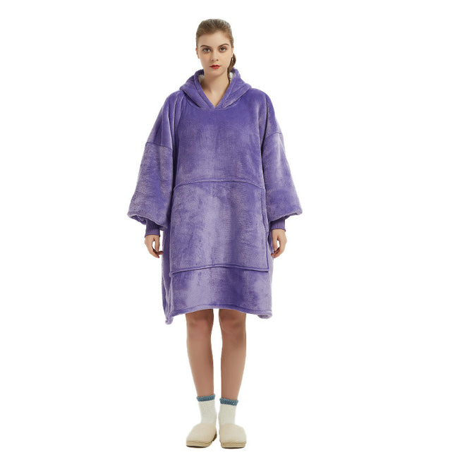 Purple Oversized Wearable Blanket Hoodie
