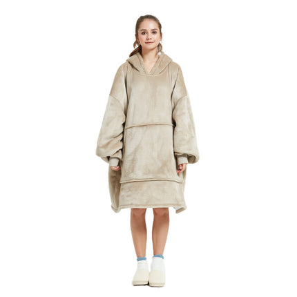 Khaki Oversized Wearable Blanket Hoodie