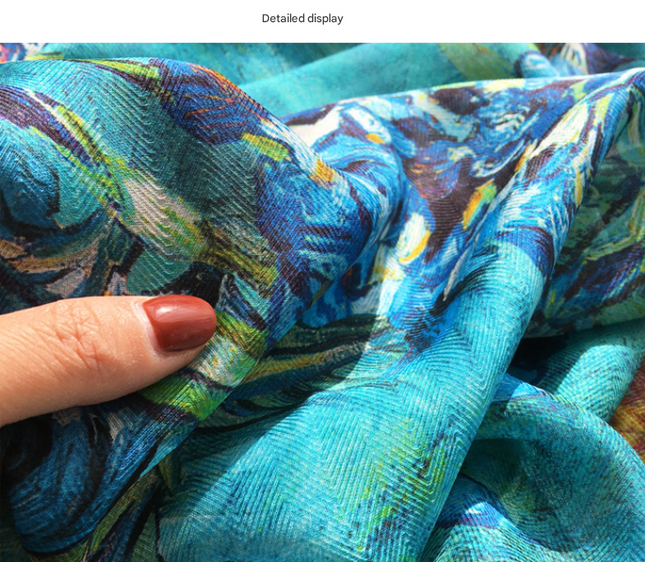 Peach Tree in Bloom Elegant Artistry Shawl – product detail