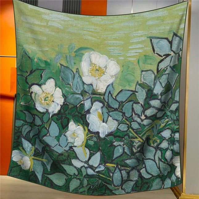 Wild Roses Elegant Artistry Shawl
