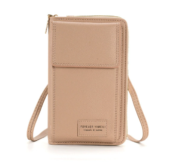 Pink Women's Crossbody Phone Bag Wallet Small PU Leather Shoulder Purse V888-ELOSUNG33758