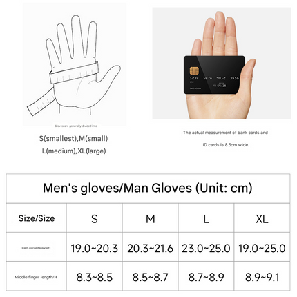 M Dark Brown Premium Men's Genuine Sheepskin Leather Driving & Cycling Gloves