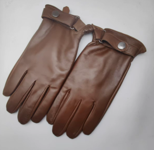 XL Brown Premium Men's Genuine Sheepskin Leather Driving & Cycling Gloves V888-ELOSUNG33797