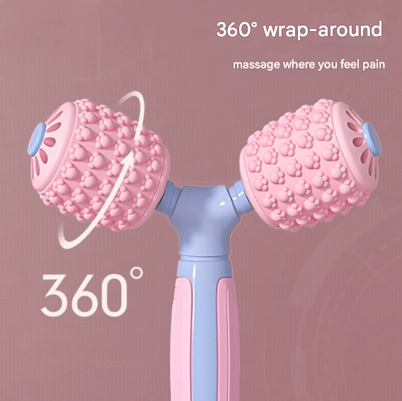 Y-Shaped Dual Roller Massager for Deep Tissue Muscle Relief – product detail