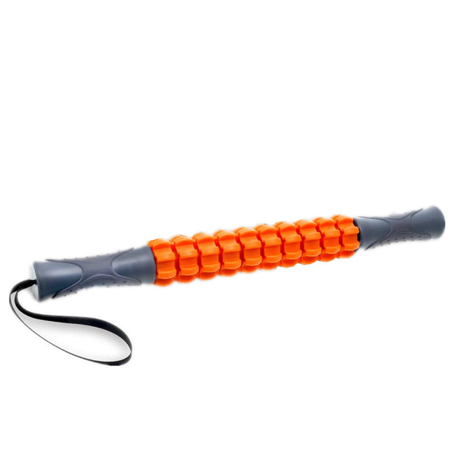 Orange Deep Tissue Massage Roller Stick for Muscle Soreness & Recovery