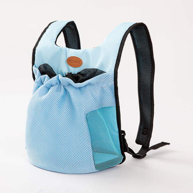 L Blue Hands-Free Pet Carrier Backpack for Small Dogs & Cats