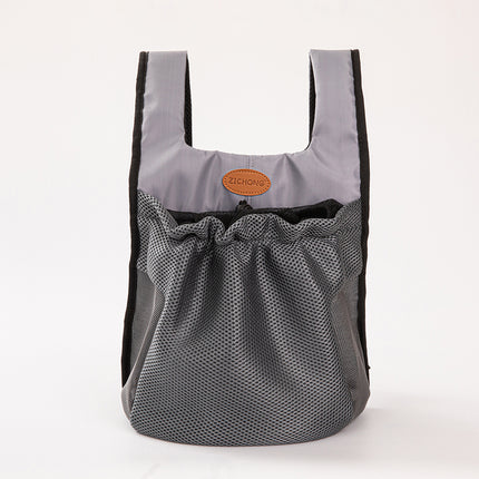 L Grey Hands-Free Pet Carrier Backpack for Small Dogs & Cats