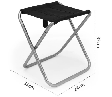 Big Grey Ultralight Portable Folding Camping Stool