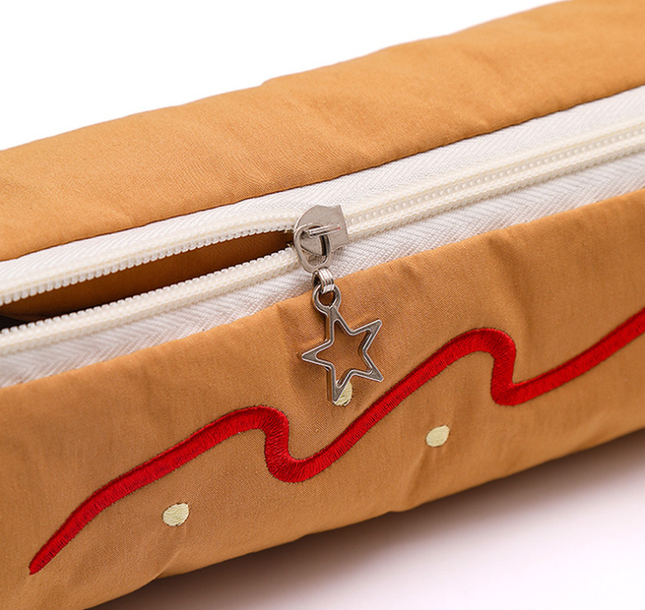 Light Coffee Brithday Dod Vibrant Color Block Pencil Case – product detail