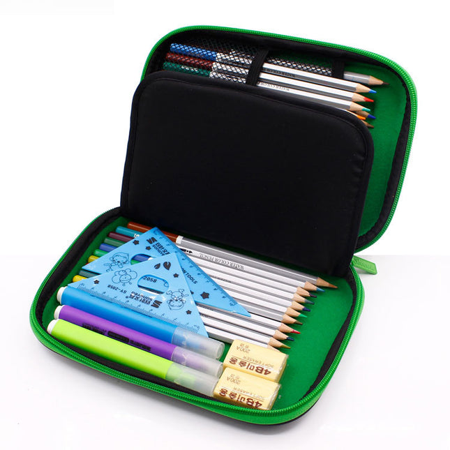 Green 3D Mosaic EVA Hard Shell Pencil Case – product detail