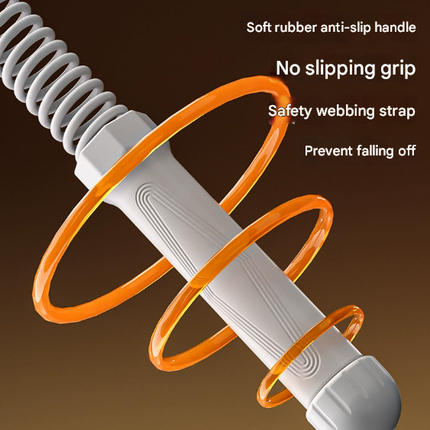 Black Heavy Cordless Battle Rope - Portable Weighted Fitness Rope for Home Gym Strength & Cardio Training