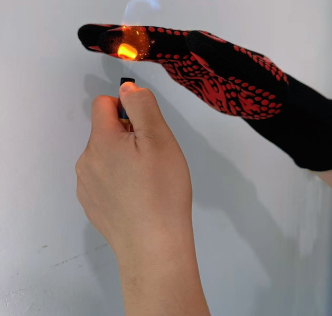 Blue a Pair Of Extreme Heat Resistant BBQ Gloves (500 Degree C) – product detail