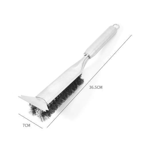 Stainless Steel Handle Heavy Duty BBQ Grill Brush