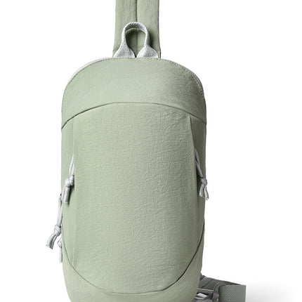 Green Minimalist Anti-Theft Sling Bag for Men & Women - Water-Resistant Crossbody Chest Pack, Fits 9.7-inch Tablet