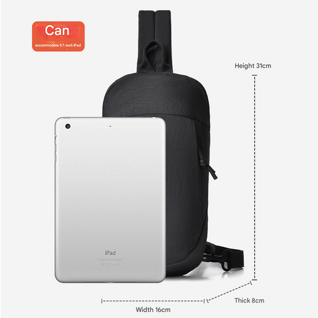 Green Minimalist Anti-Theft Sling Bag for Men & Women – product detail