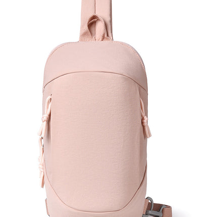 Pink Minimalist Anti-Theft Sling Bag for Men & Women - Water-Resistant Crossbody Chest Pack, Fits 9.7-inch Tablet